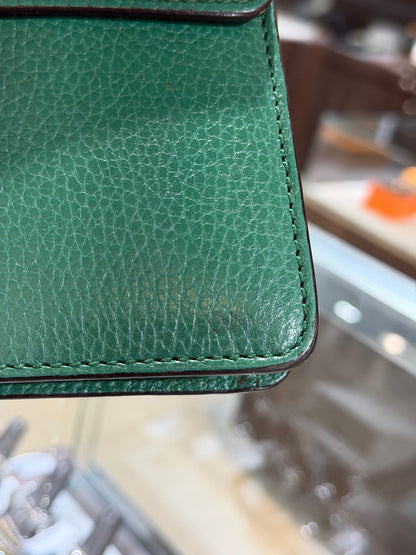 Pre-Owned GG Mini Dionysus Emerald Green Crystals Shoulder Bag