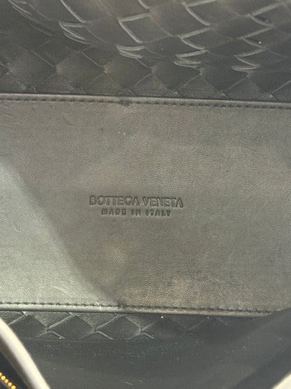 Pre-Owned Bottega Medium Andiamo Black Lambskin