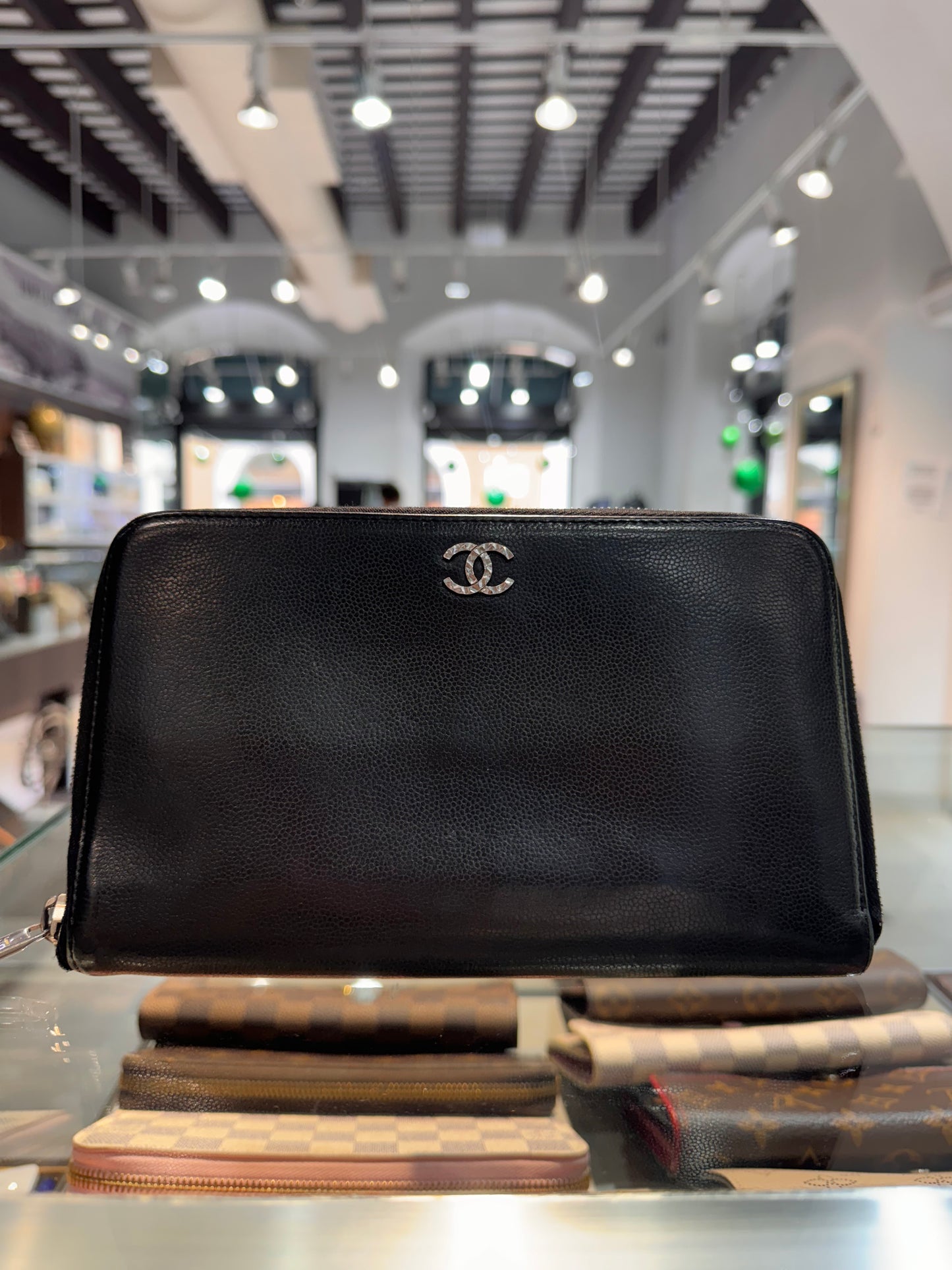 Chanel Seburga Coco Mark Bifold Wallet