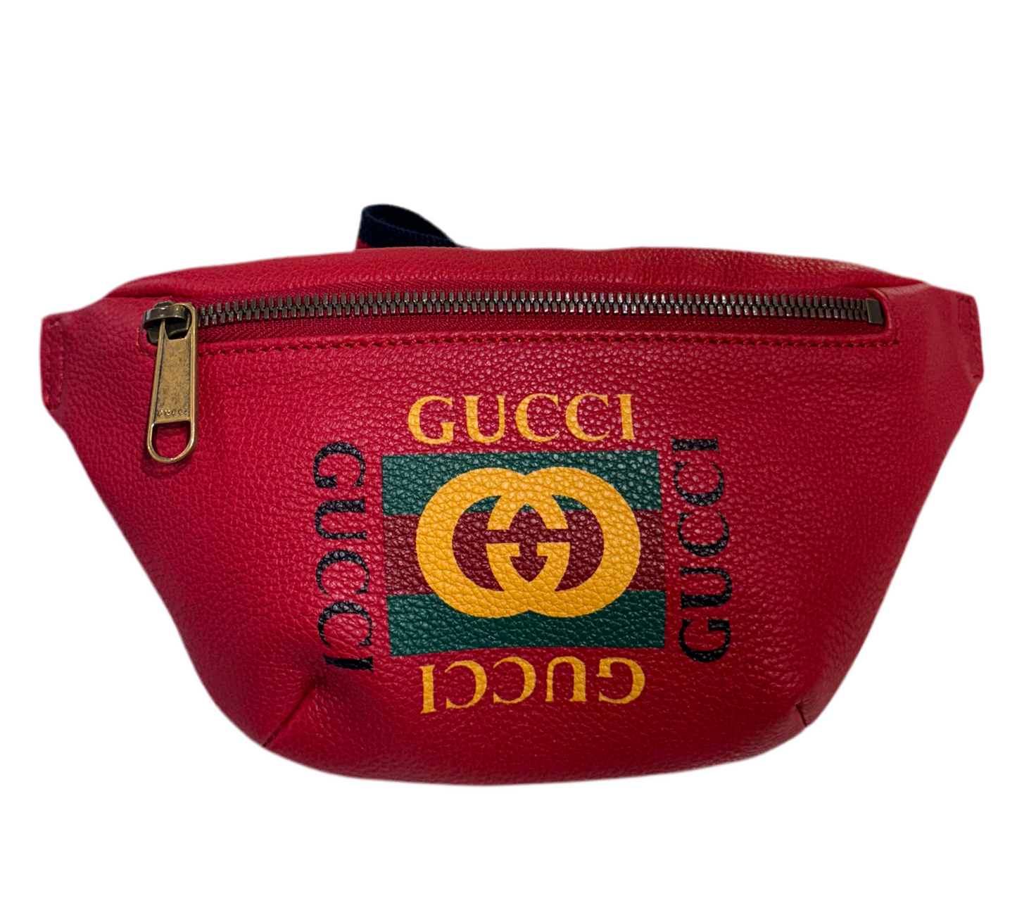 GUCCI LOGO RED SMALL BELT BAG