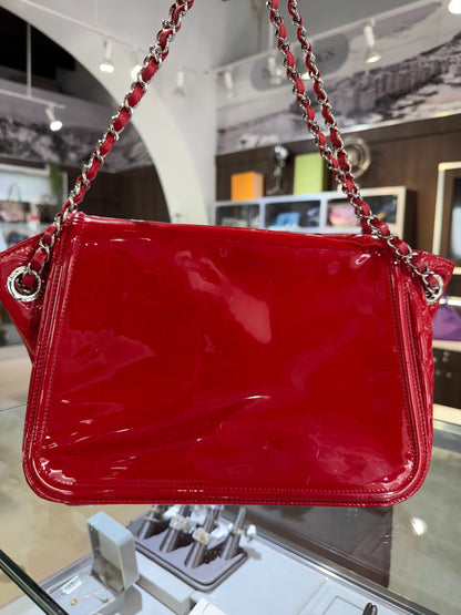 Pre-Owned CC Red Patent Lipstick  Flap