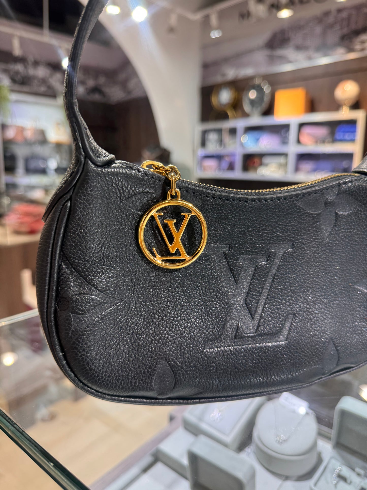 Louis Vuitton Black Empreinte Mini Moon