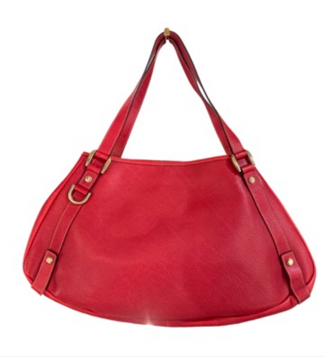 Gucci Medium Red Leather Abbey Tote Bag