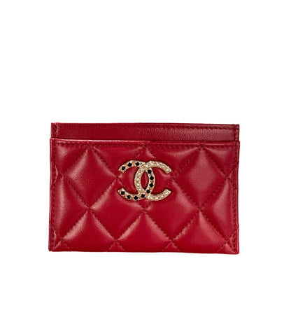 Chanel Red Card Holder