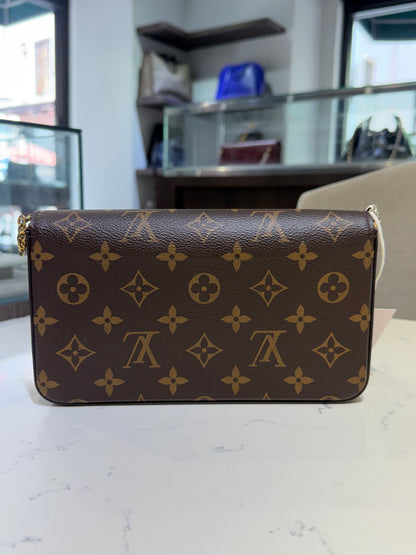Pre-Owned LV Monogram Pochette Félicie Chain Wallet