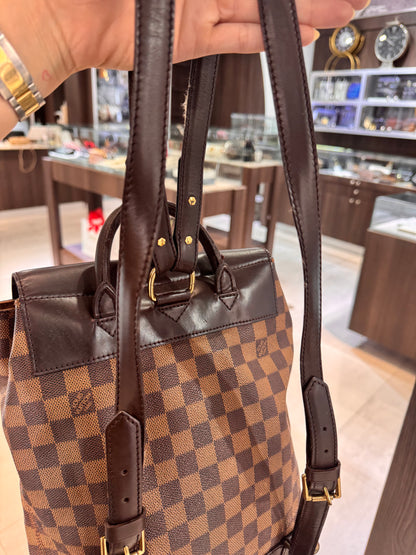 Vintage Louis Vuitton Damier Ebene Soho Backpack