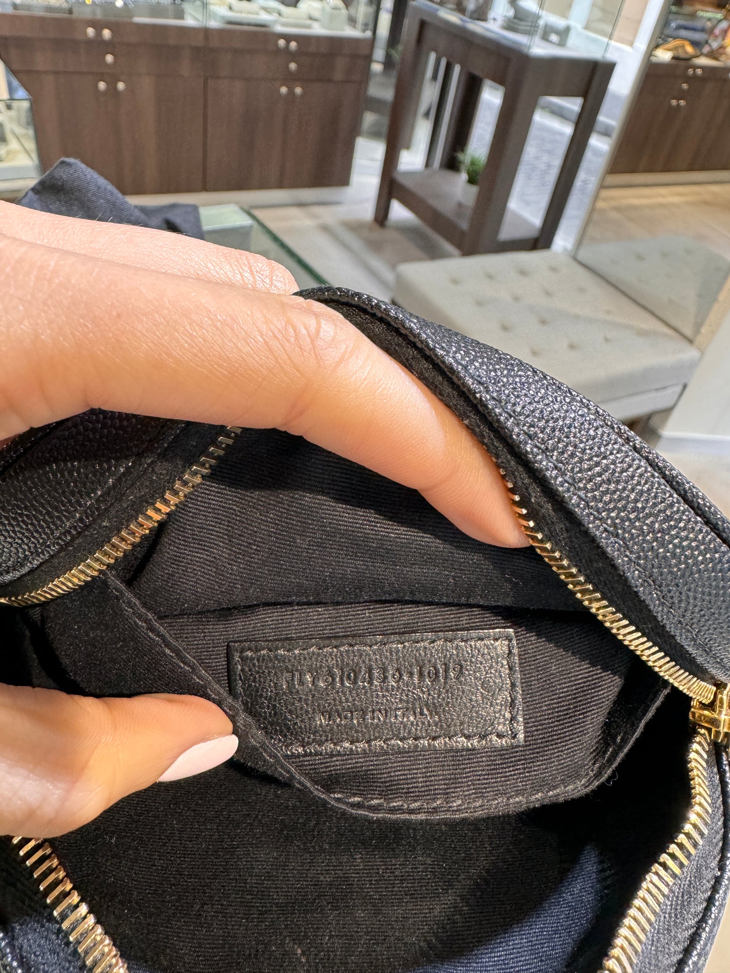 YSL Round Black Crossbody