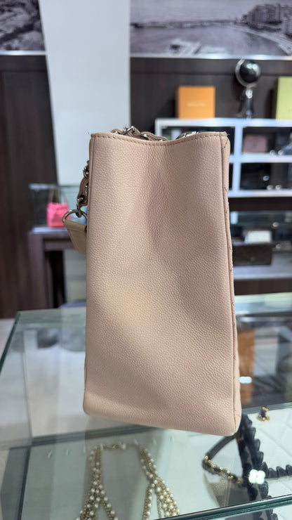 Pre-Owned CC Caviar Shopping Tote Light Pink Silver Hardware