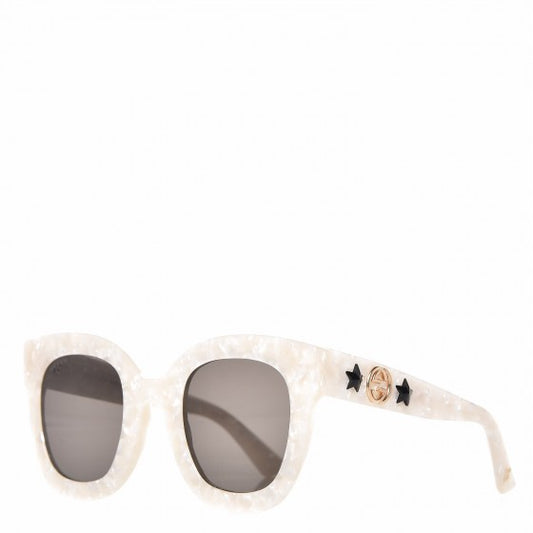 Pre-Owned Gucci Round Frame Star Sunglasses