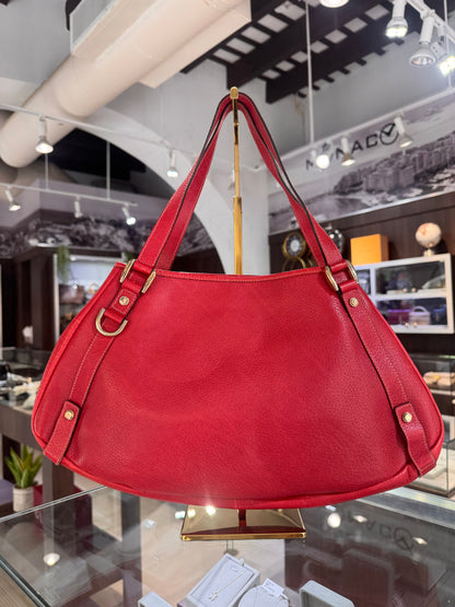 Gucci Medium Red Leather Abbey Tote Bag
