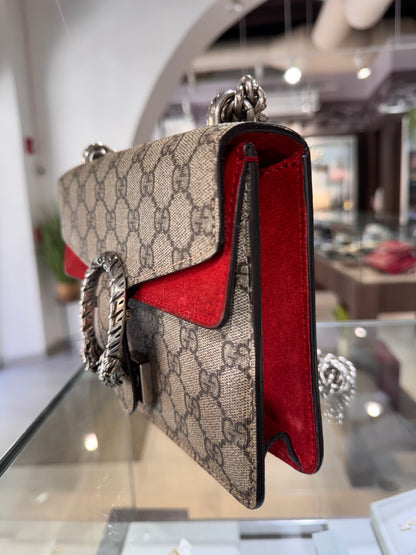 Gucci Mini Dionysus Shoulder Bag Hibiscus Red