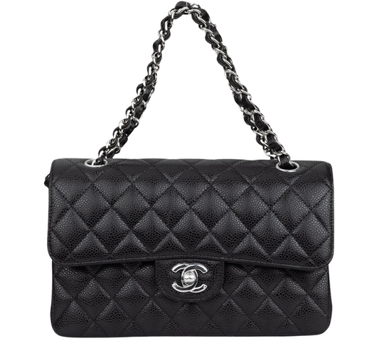 Chanel Small Black Caviar Classic Double Flap