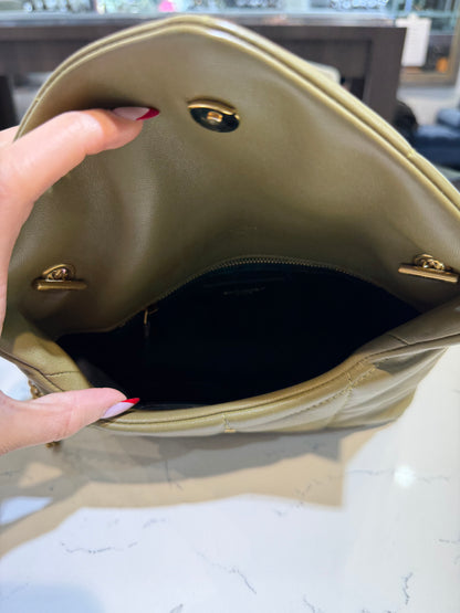 Pre-Owned YSL Toy Puffer Olive Green Nappa Leather