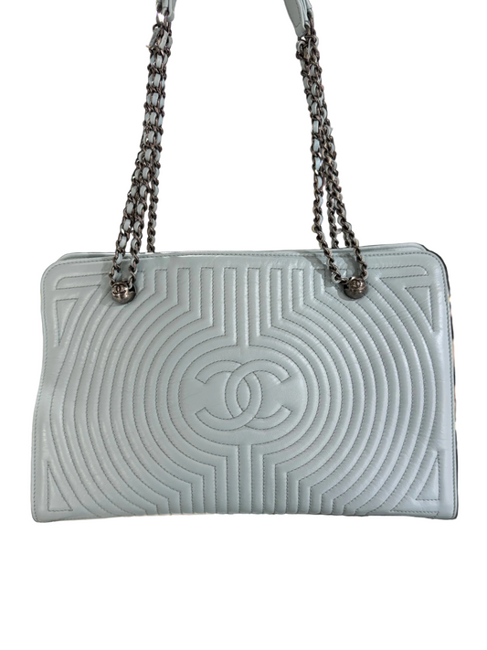 Pre-Owned CC Light Blue Calfskin Garden Tote