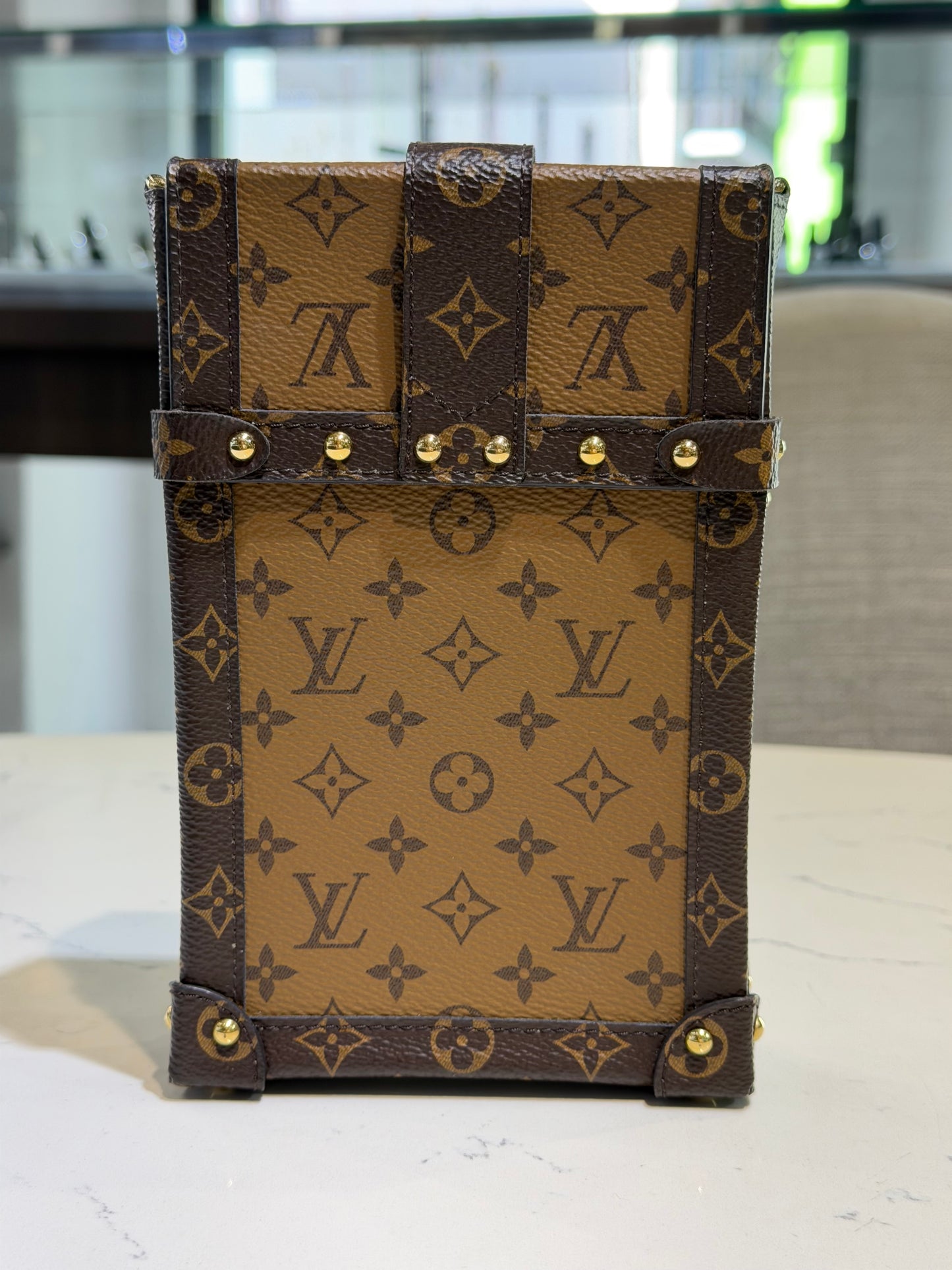Pre-Owned LV Reverse Monogram Vertical Trunk