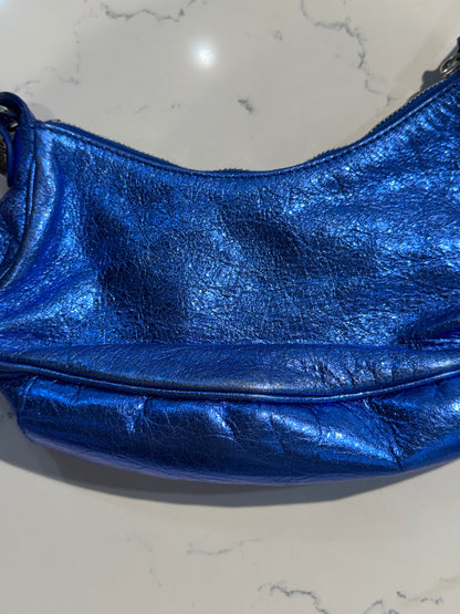 Balenciaga Le Cagole XS Blue Metallic