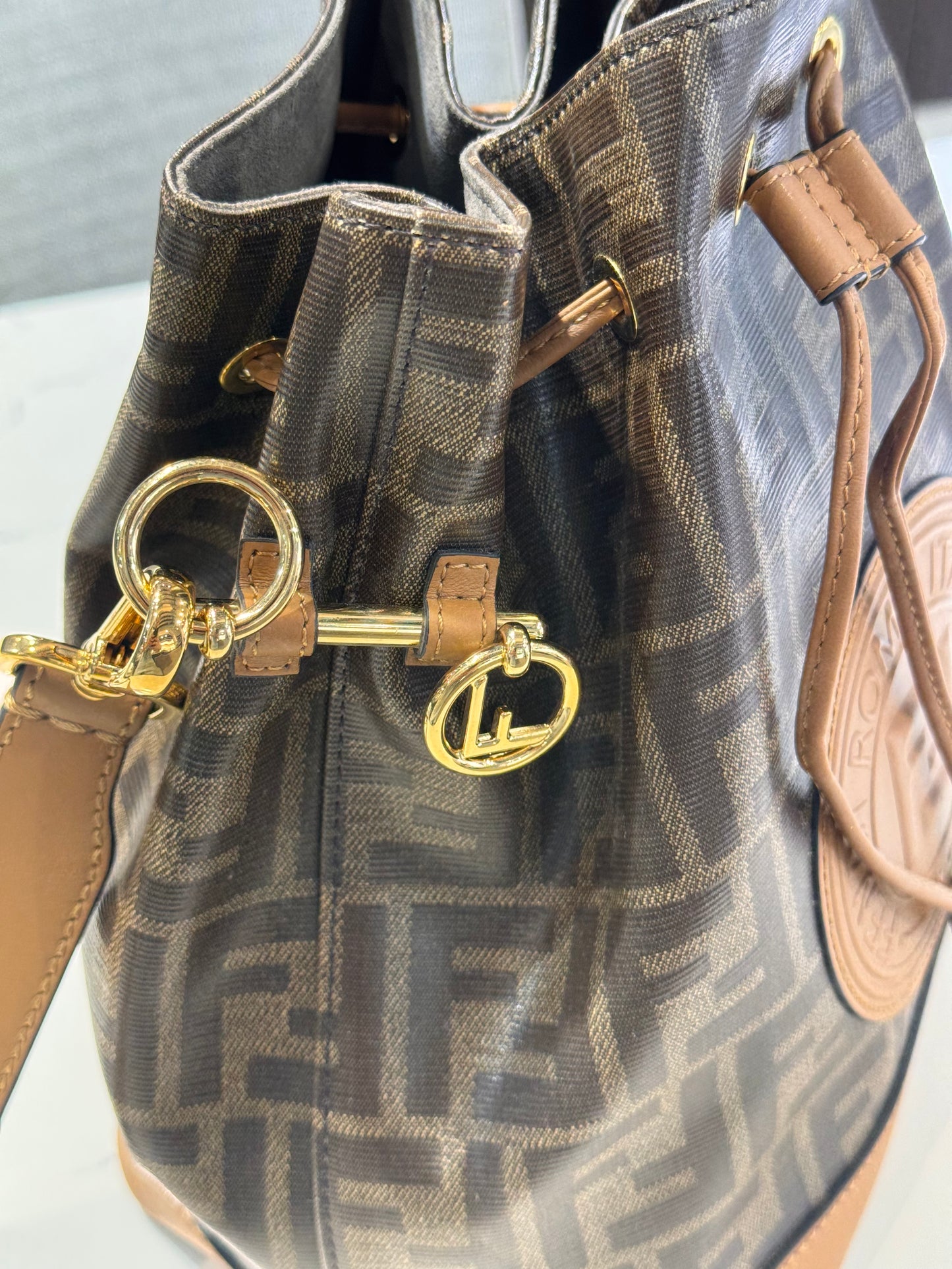Fendi Mon Tresor Zucca Bucket Bag