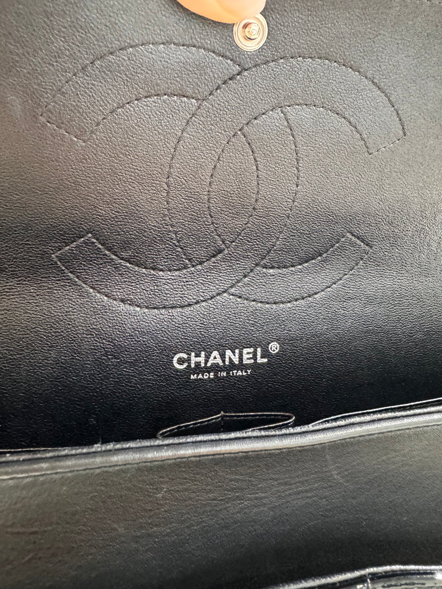 Chanel Classic CC Jumbo Black Patent