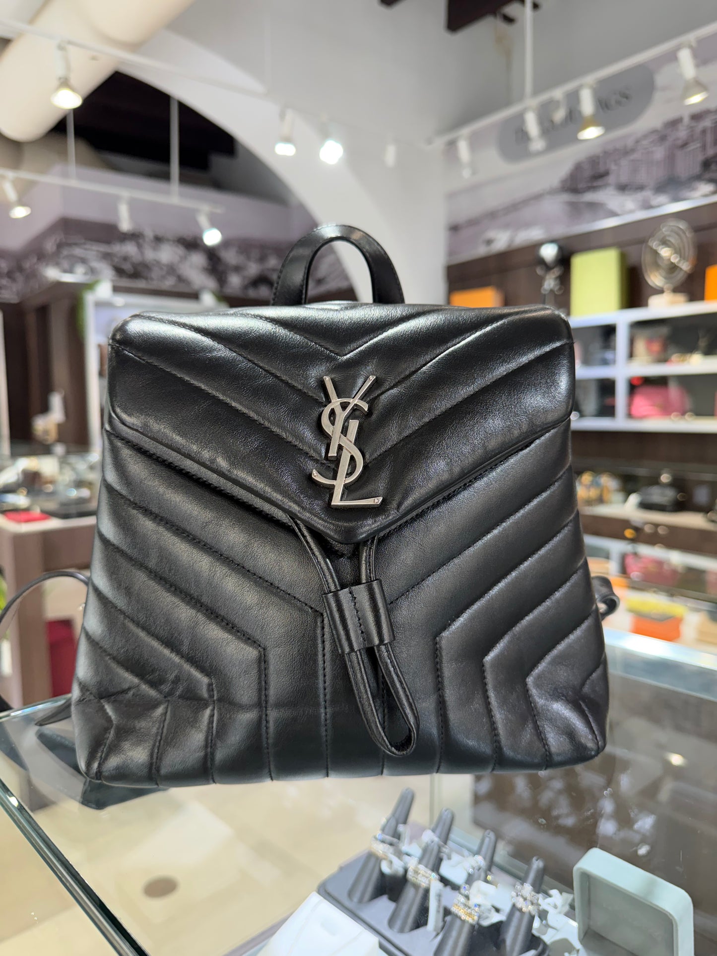 Pre-Owned YSL Small Loulou Backpack