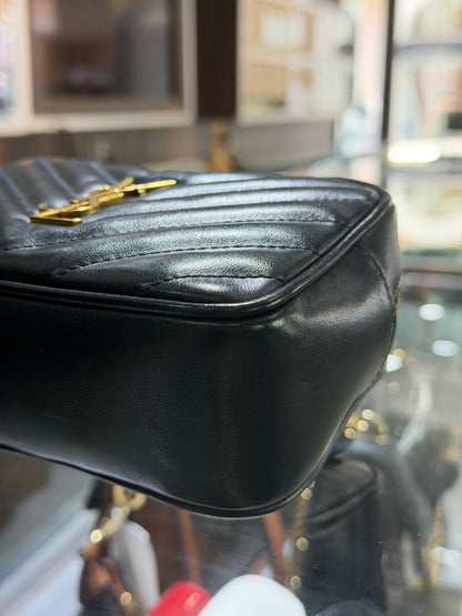 Pre-Owned YSL Lou Black Belt Bag