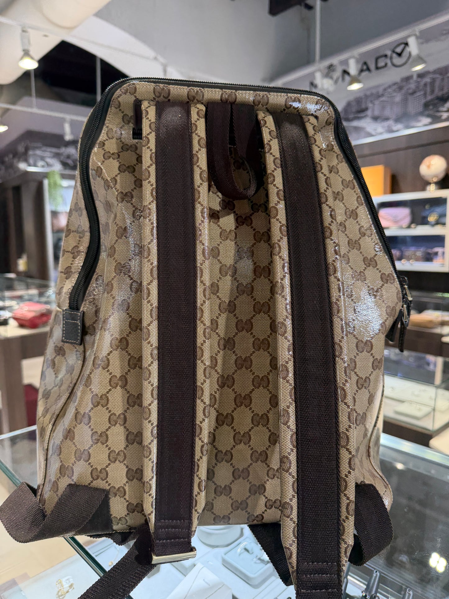 Gucci GG Coated Canvas Backpack