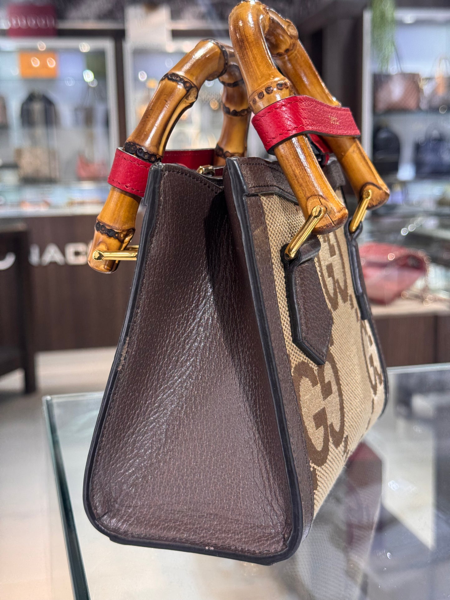 Gucci Jumbo GG Mini Diana Bamboo