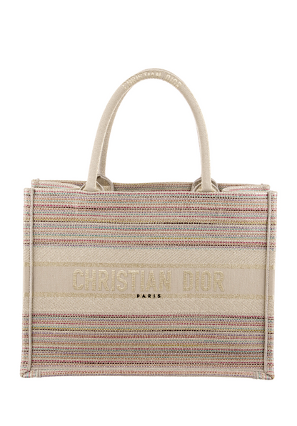 Christian Dior Medium Multicolor Stripes Book Tote