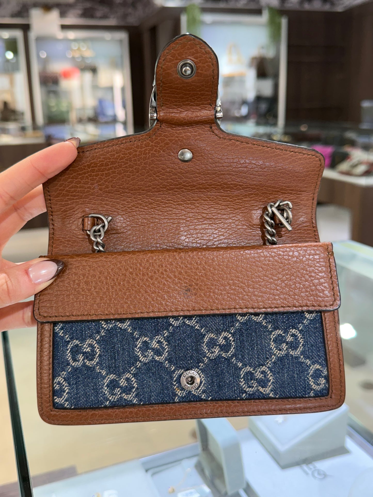 Gucci Denim Super Mini Dionysus