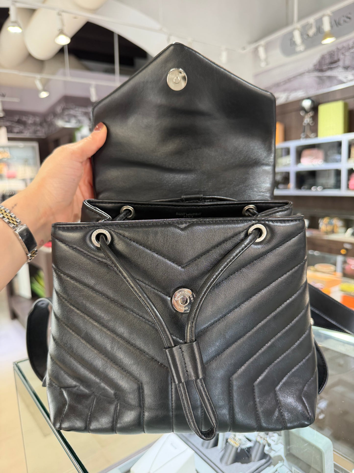 Pre-Owned YSL Small Loulou Backpack