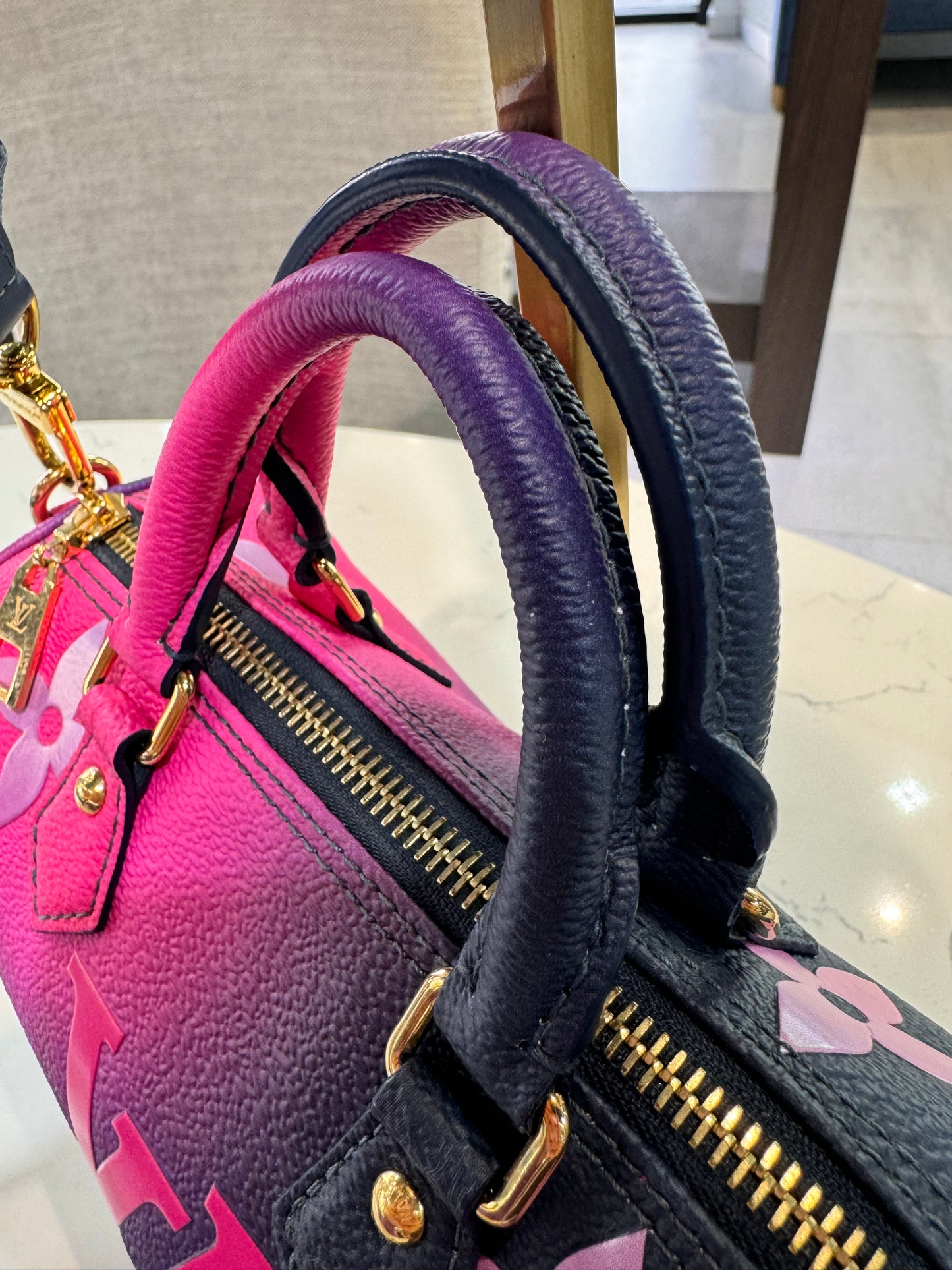 Louis Vuitton Giant Spring In The City Papillon BB Midnight Fuchsia