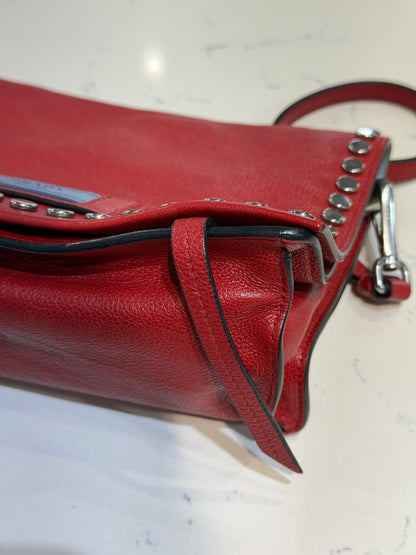 Pre-Owned Red Etiquette Messenger Bag