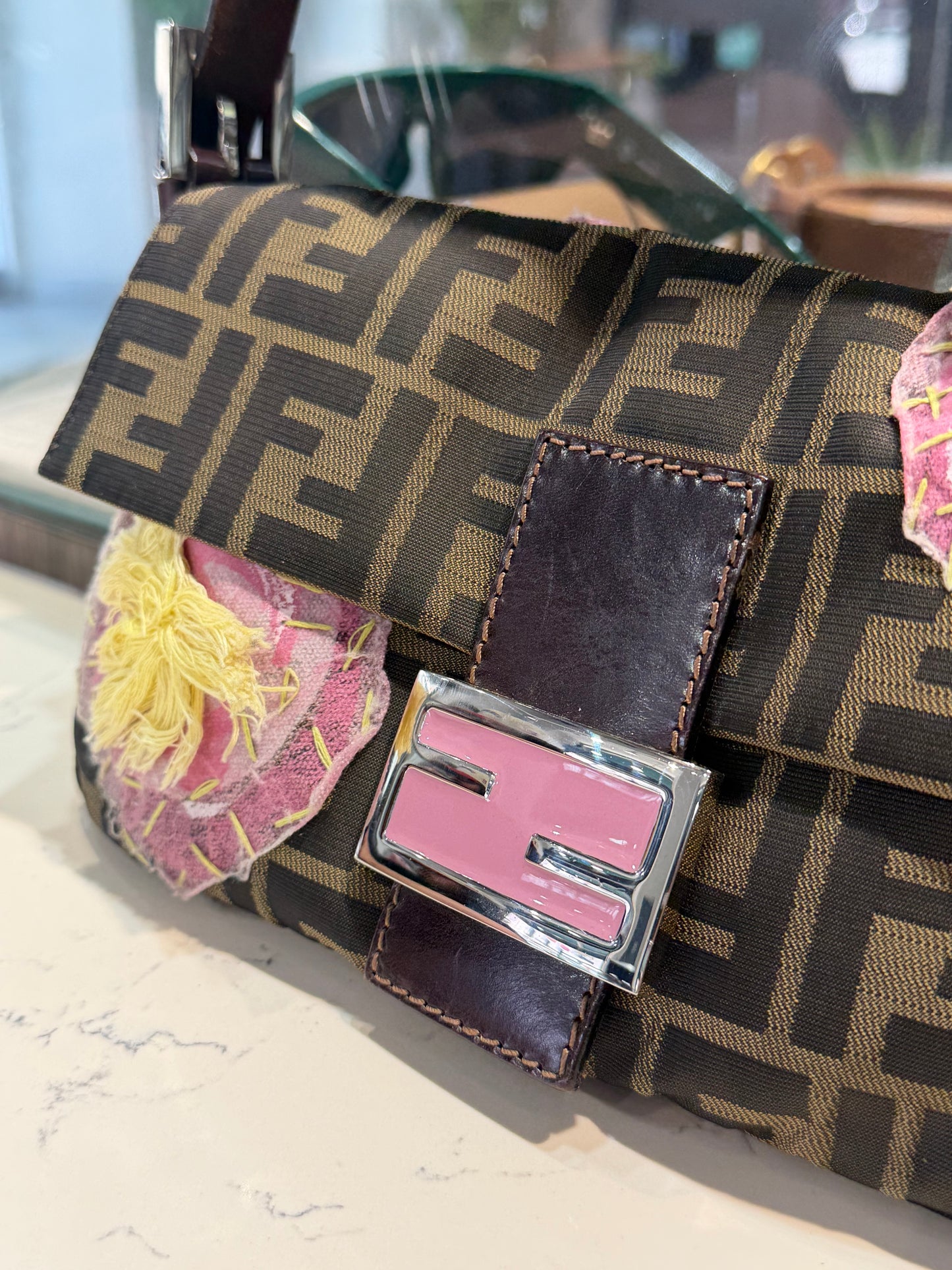 Pre-Owned FF Zucca Flower Baguette