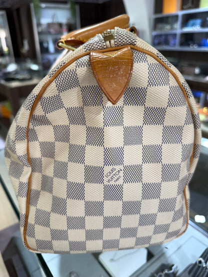 Pre-Owned LV Azur Damier Speedy 30