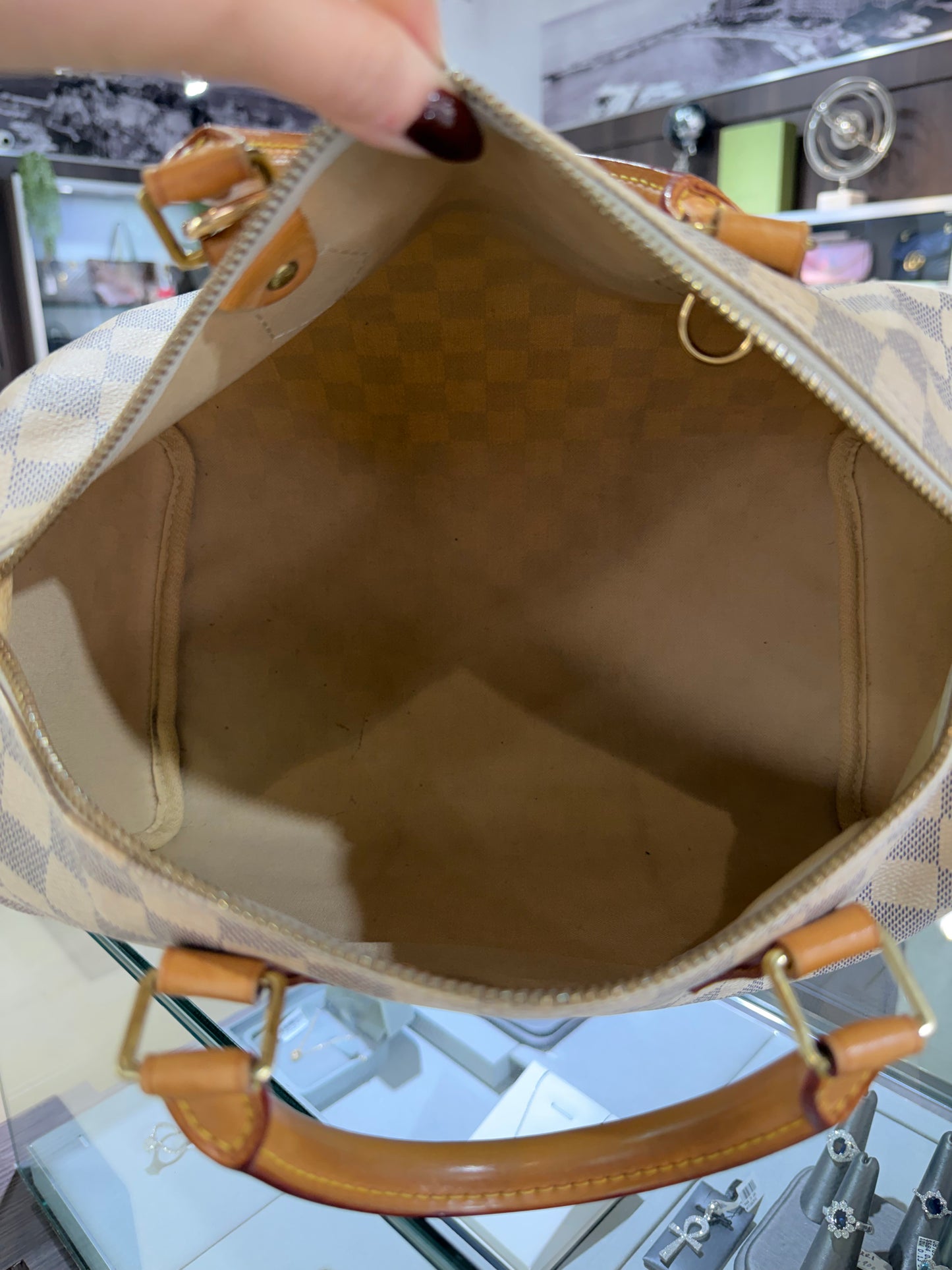 Pre-Owned LV Azur Damier Speedy 30