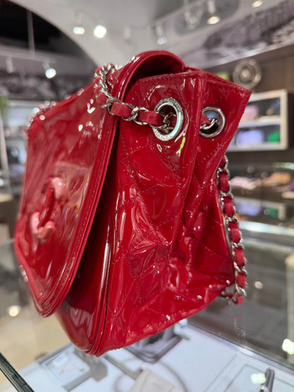 Pre-Owned CC Red Patent Lipstick  Flap