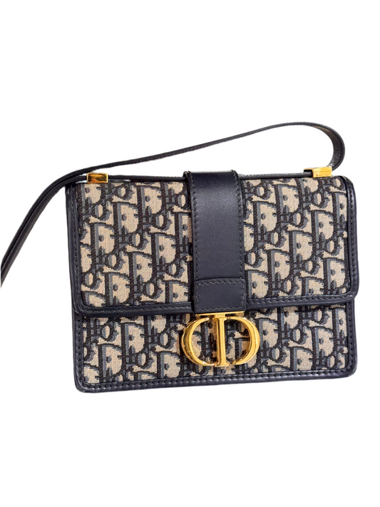 Christian Dior 30 Montaigne Blue Dior Oblique Bag