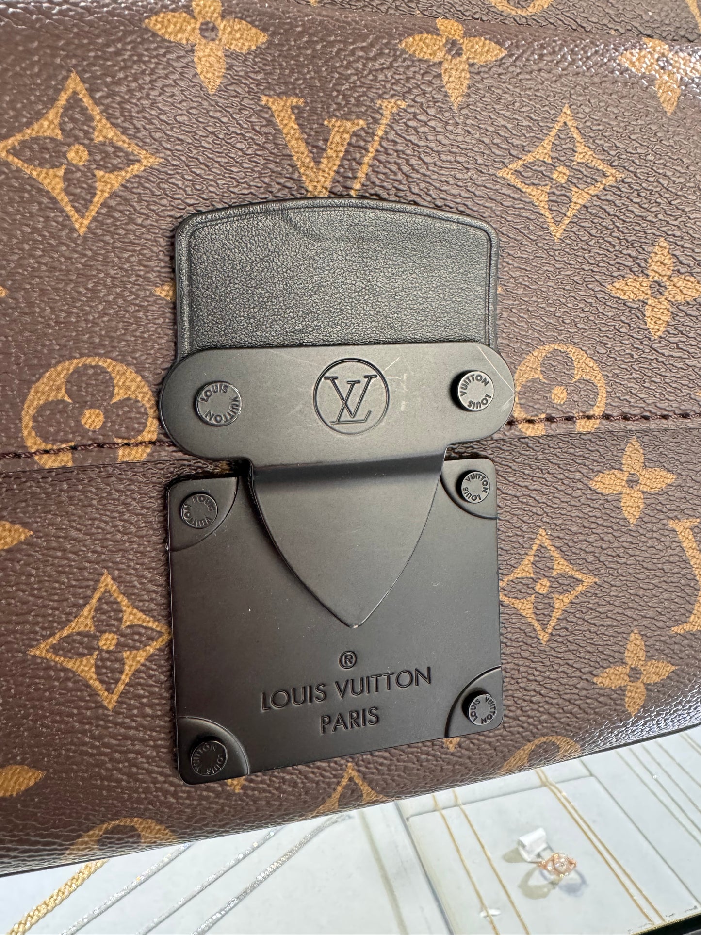 Louis Vuitton Monogram S Lock Messenger Bag