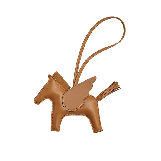 Unworn H Milo Gold Lambskin Bag Charm