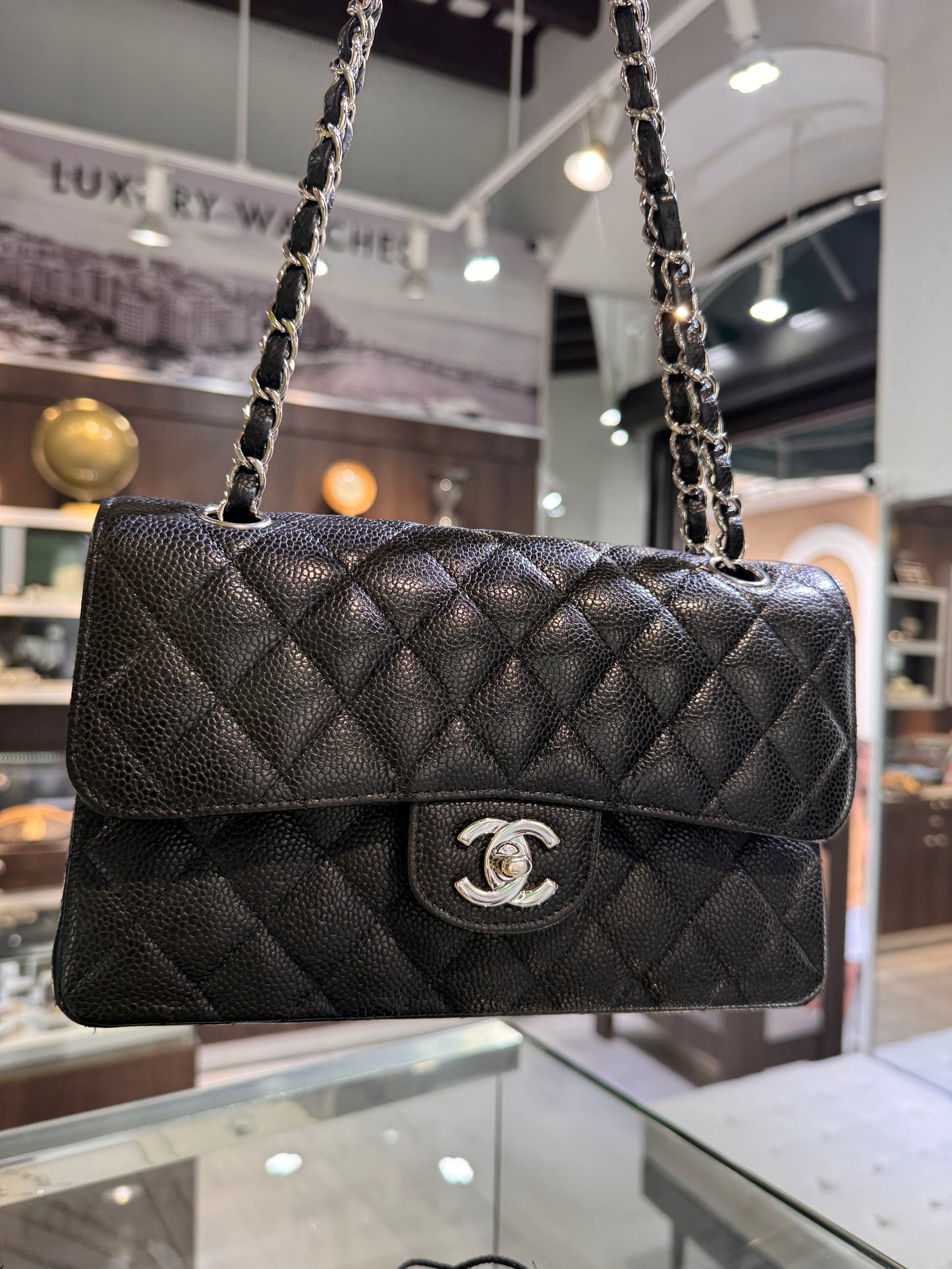 Chanel Small Black Caviar Classic Double Flap