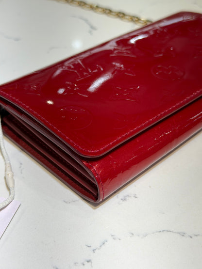 Pre-Owned LV Pomme D'Amour Monogram Vernis Chaine Wallet