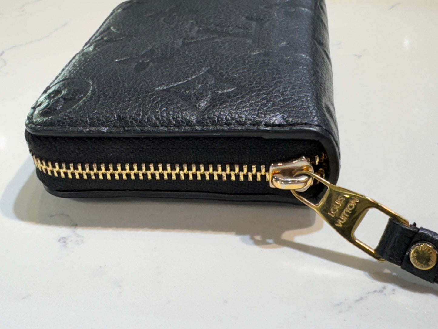 Louis Vuitton Black Empreinte Coin Zippy Wallet