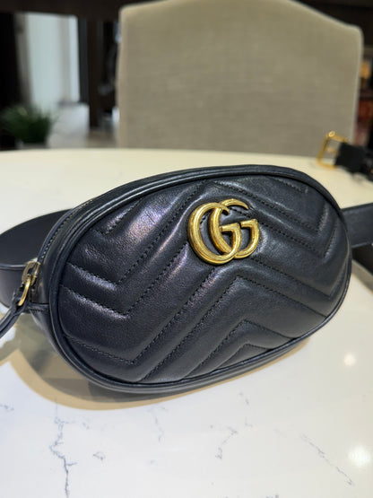 Gucci Black Marmont Belt Bag
