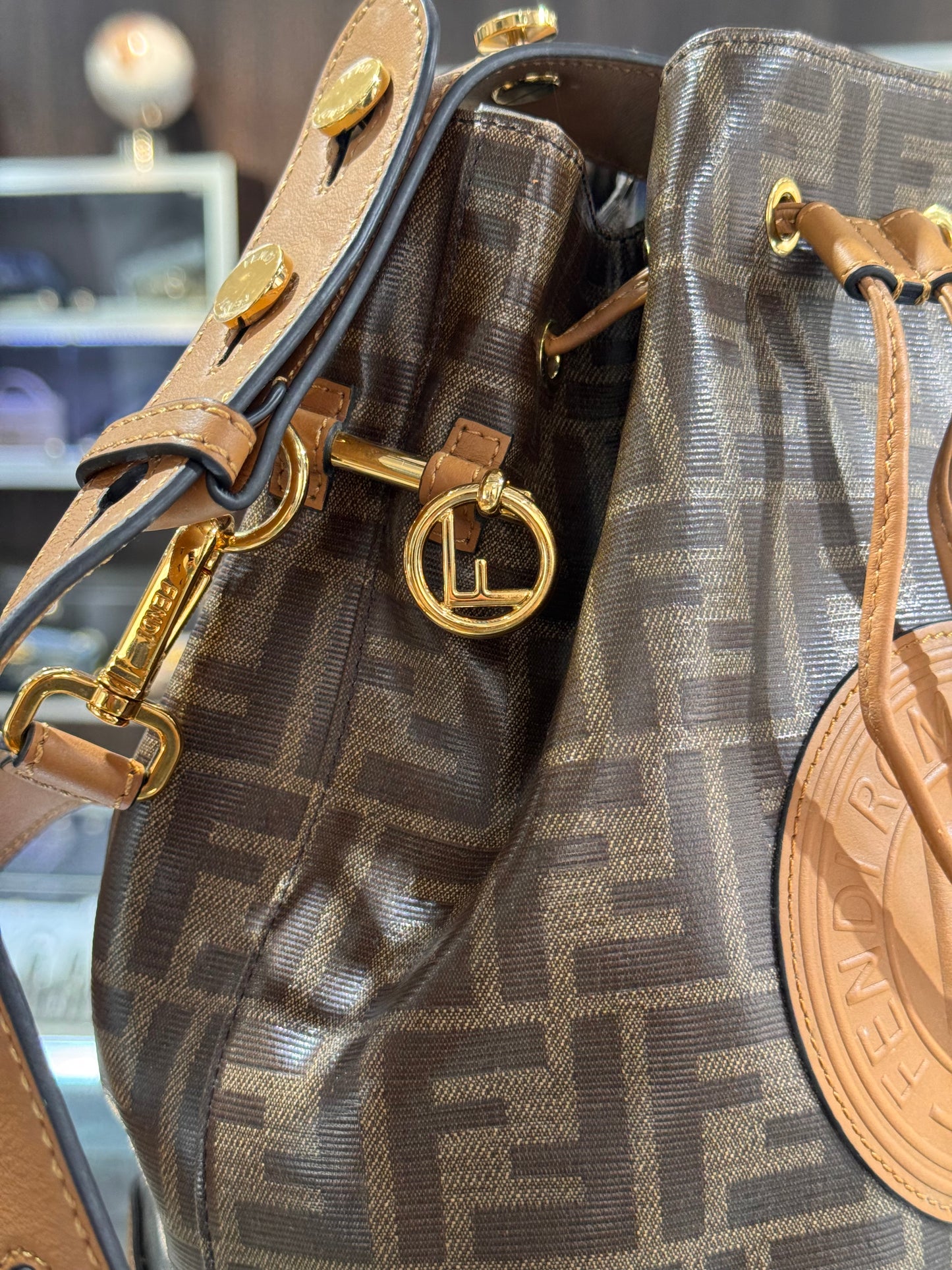 Fendi Mon Tresor Zucca Bucket Bag