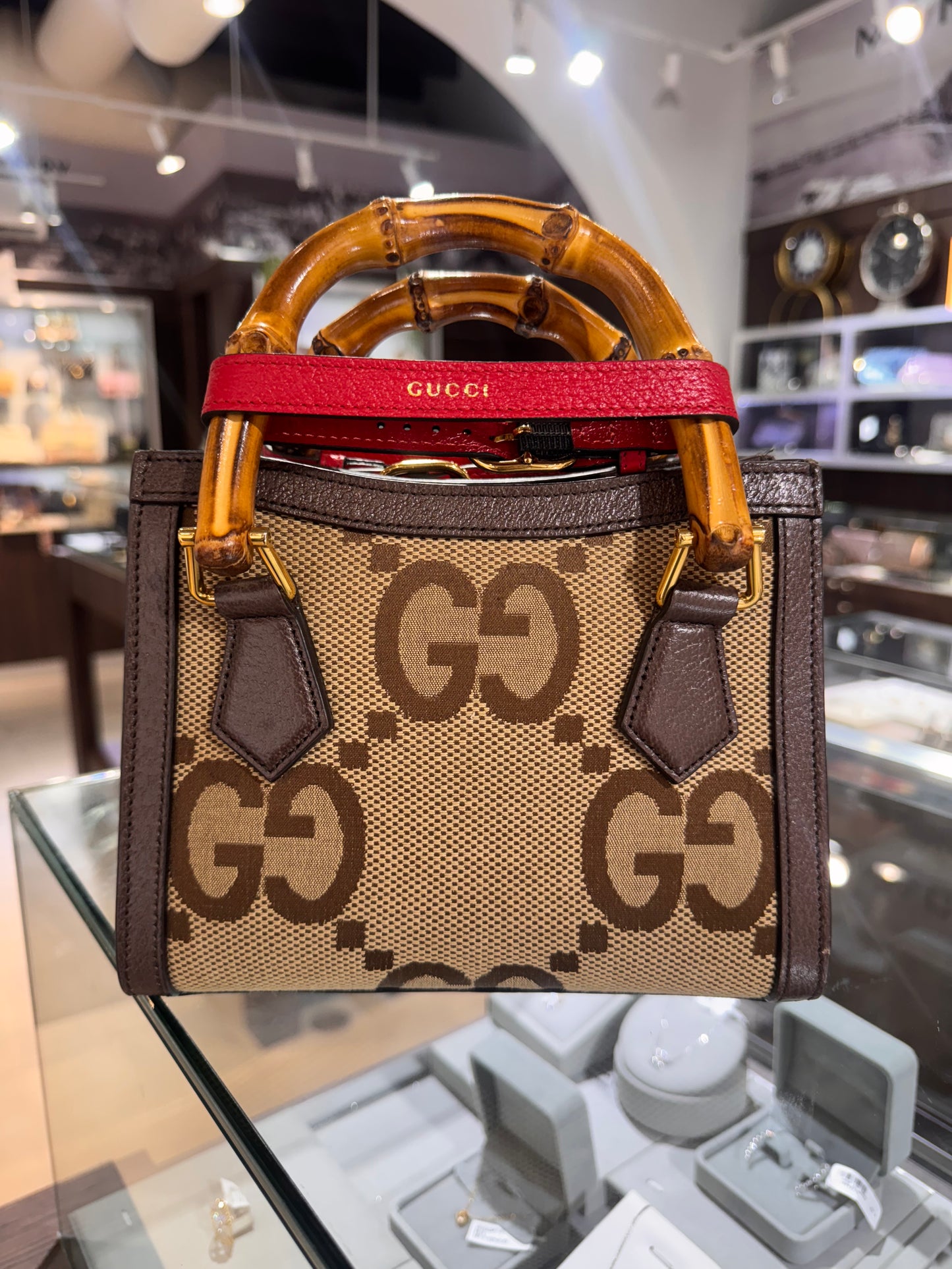 Gucci Jumbo GG Mini Diana Bamboo