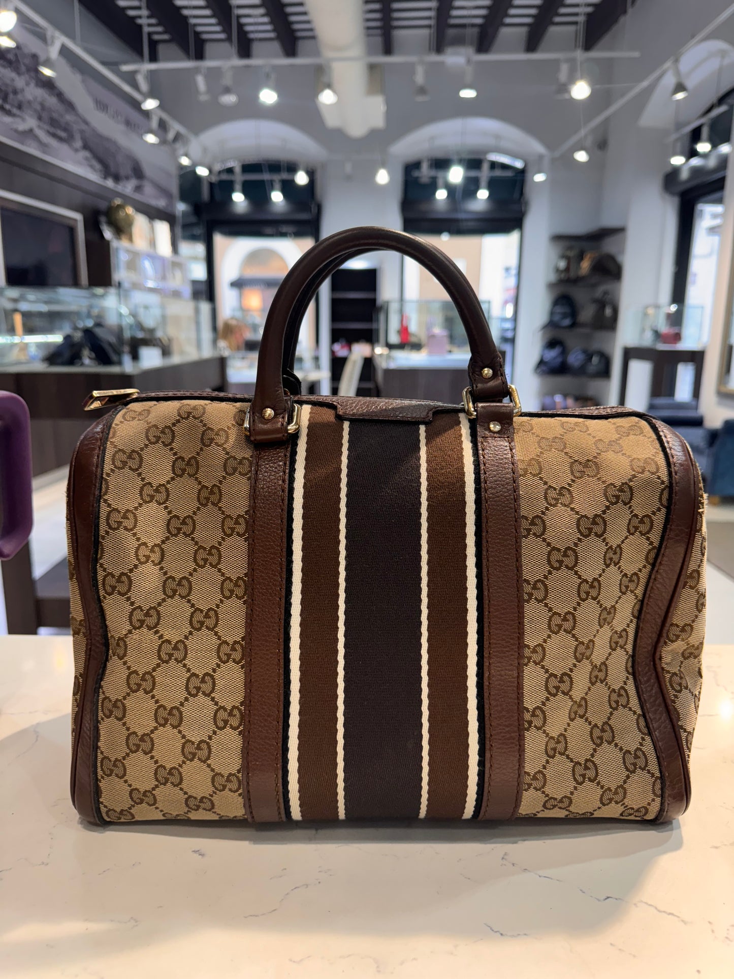 Gucci GG Canvas Boston Bag