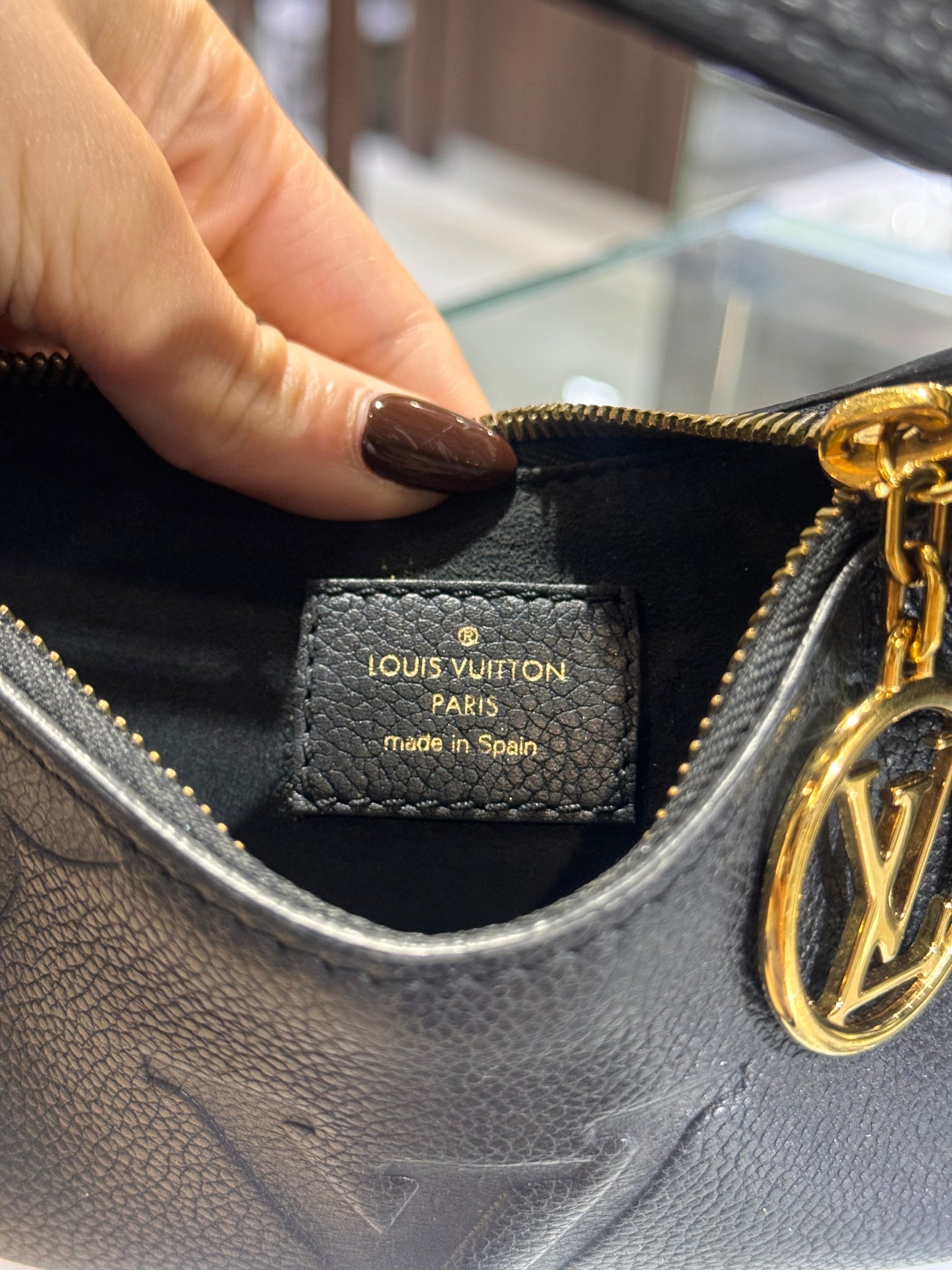 Louis Vuitton Black Empreinte Mini Moon