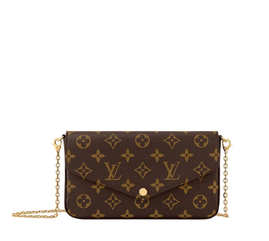 Pre-Owned LV Monogram Pochette Félicie Chain Wallet