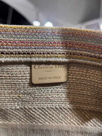 Christian Dior Medium Multicolor Stripes Book Tote