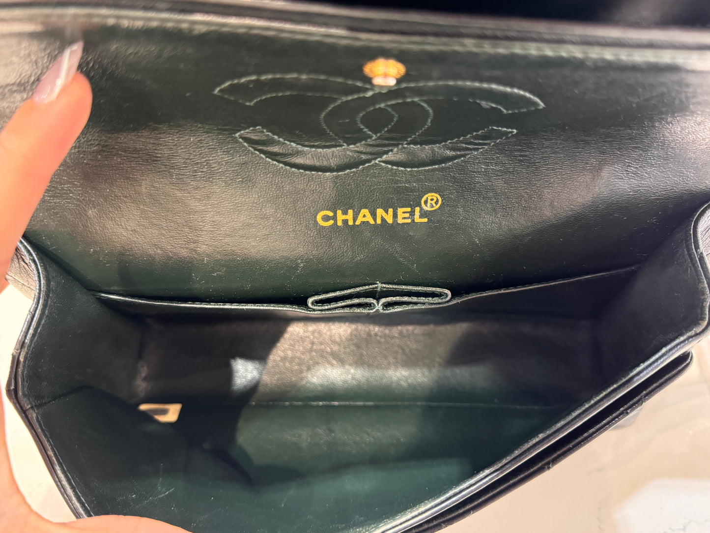 Vintage Chanel Classic Double Flap 24k Gold Plated