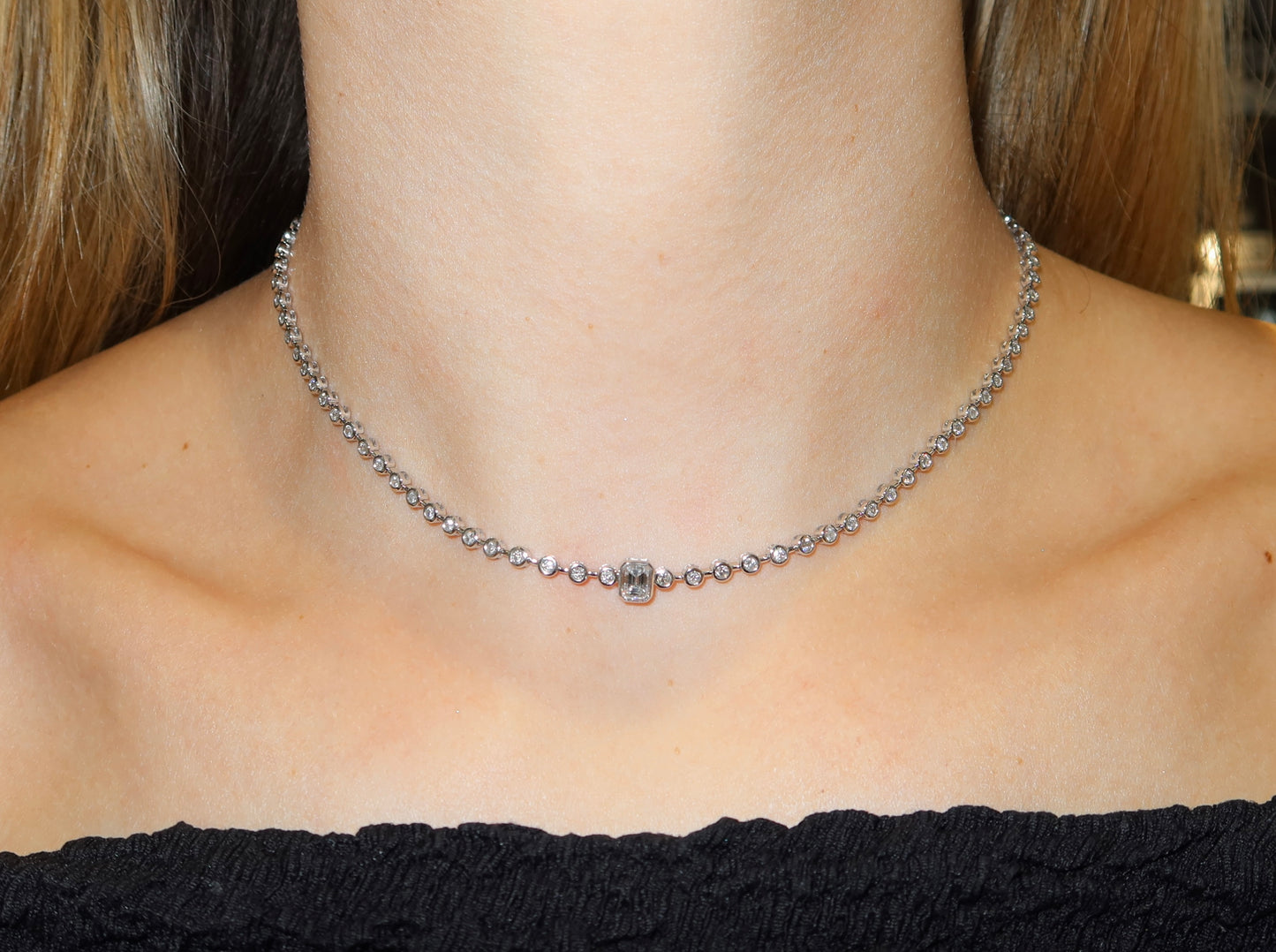 White Gold Diamonds Choker